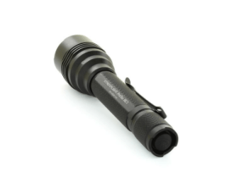 Rear of Streamlight ProTac HL 3 LED flashlight with TEN TAP programmable switch Streamlight ProTac HL3 Rear View 88047